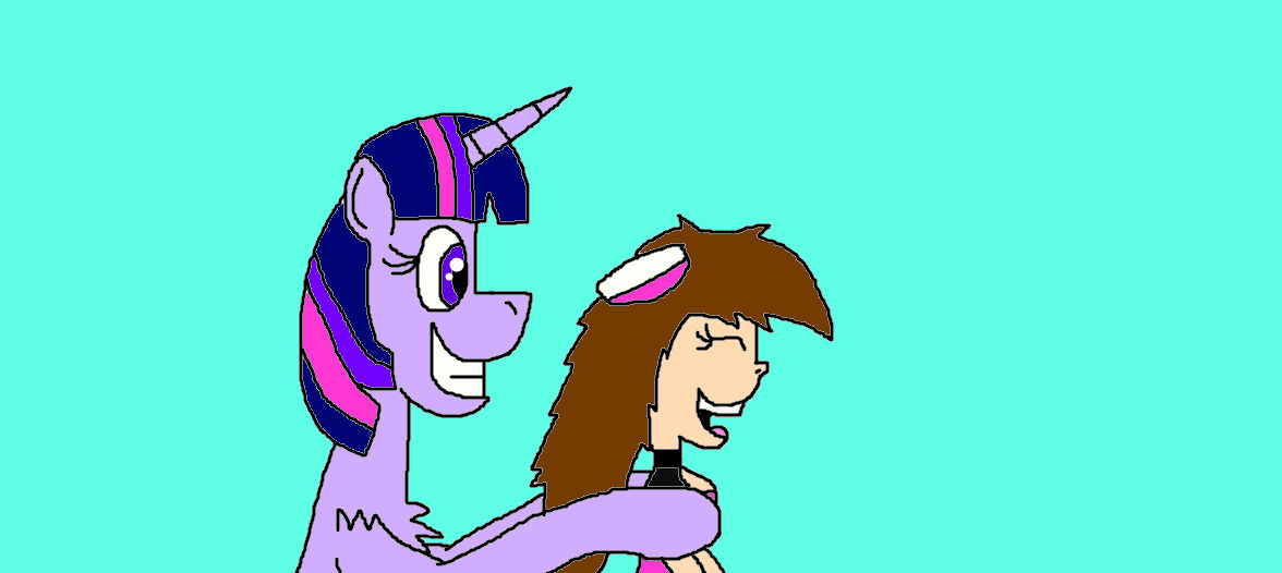 Twilight Sparkle tickles Abigail by Devon13168 on DeviantArt