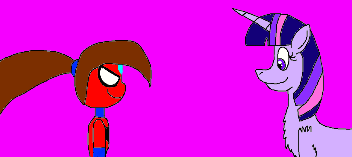 Twilight Sparkle meets Spider-Crystal