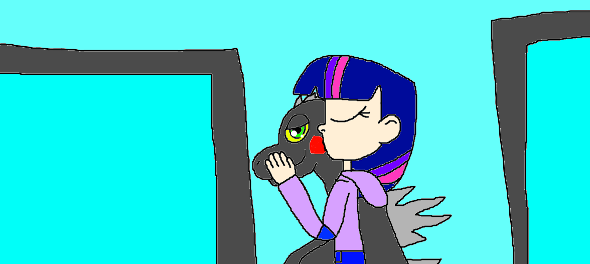 Twilight Sparkle and Godzilla: A Warming Kiss! by Devon13168 on DeviantArt