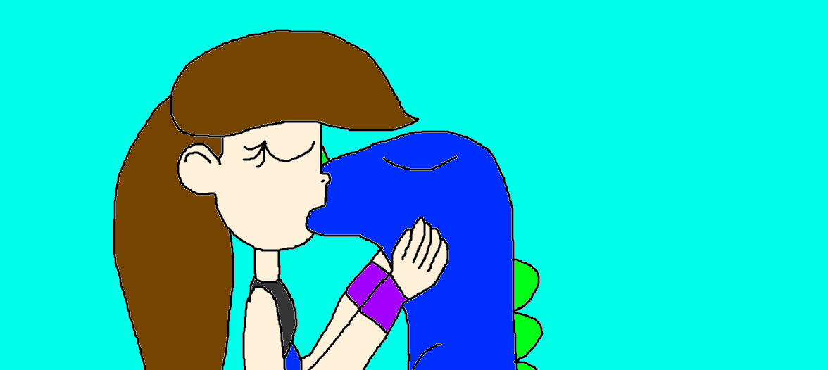 Cutie Pro-Wrestler Alexei and Bluegon Kissing!