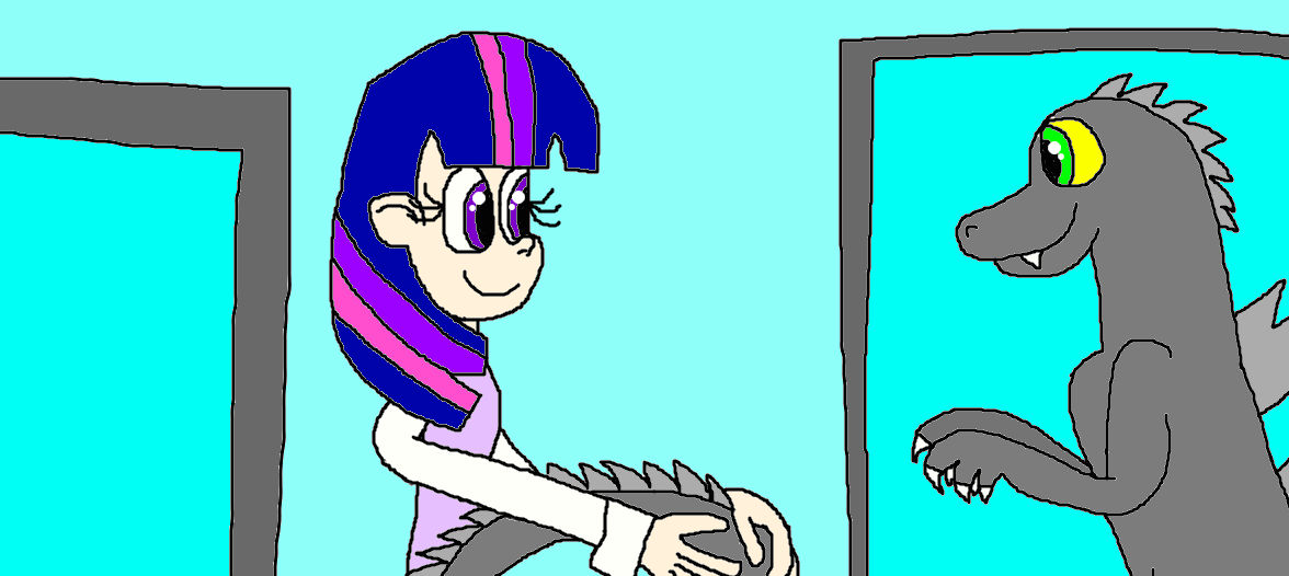 Twilight Sparkle and Godzilla A Tail Pulling Love! by Devon13168 on ...