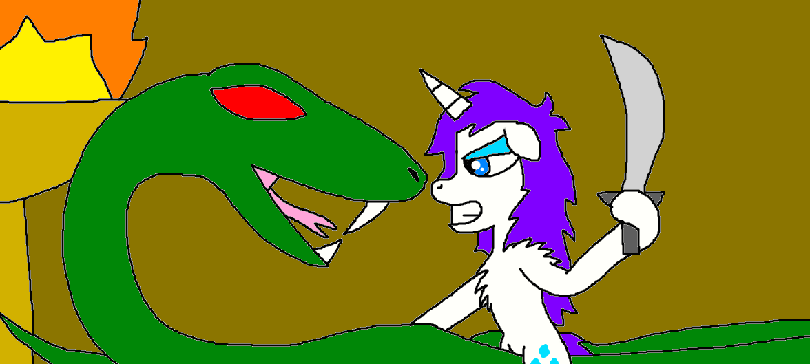 Rarity vs Temple Serpent by Devon13168 on DeviantArt