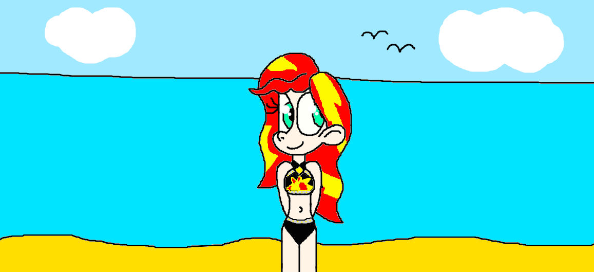 Sunset's Beach Day by Devon13168 on DeviantArt