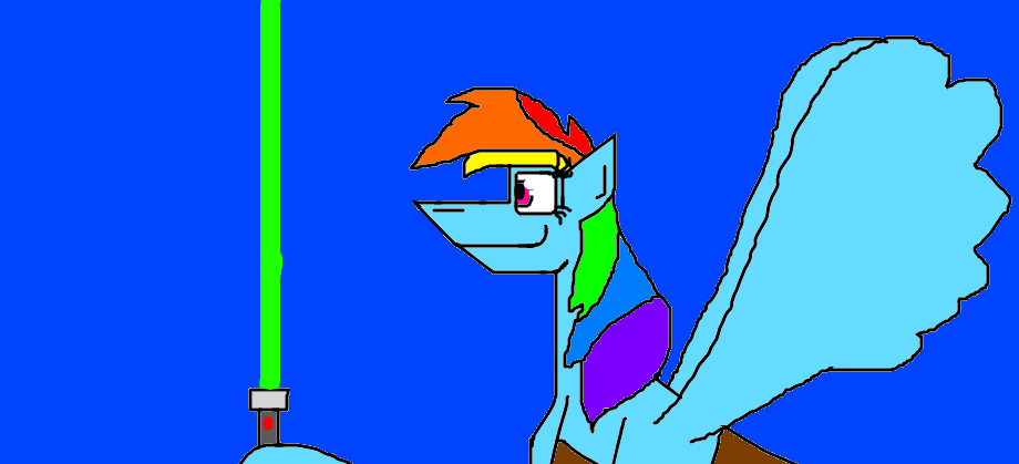 My Little Pony Jedi Knights: Rainbow Dash by Devon13168 on DeviantArt