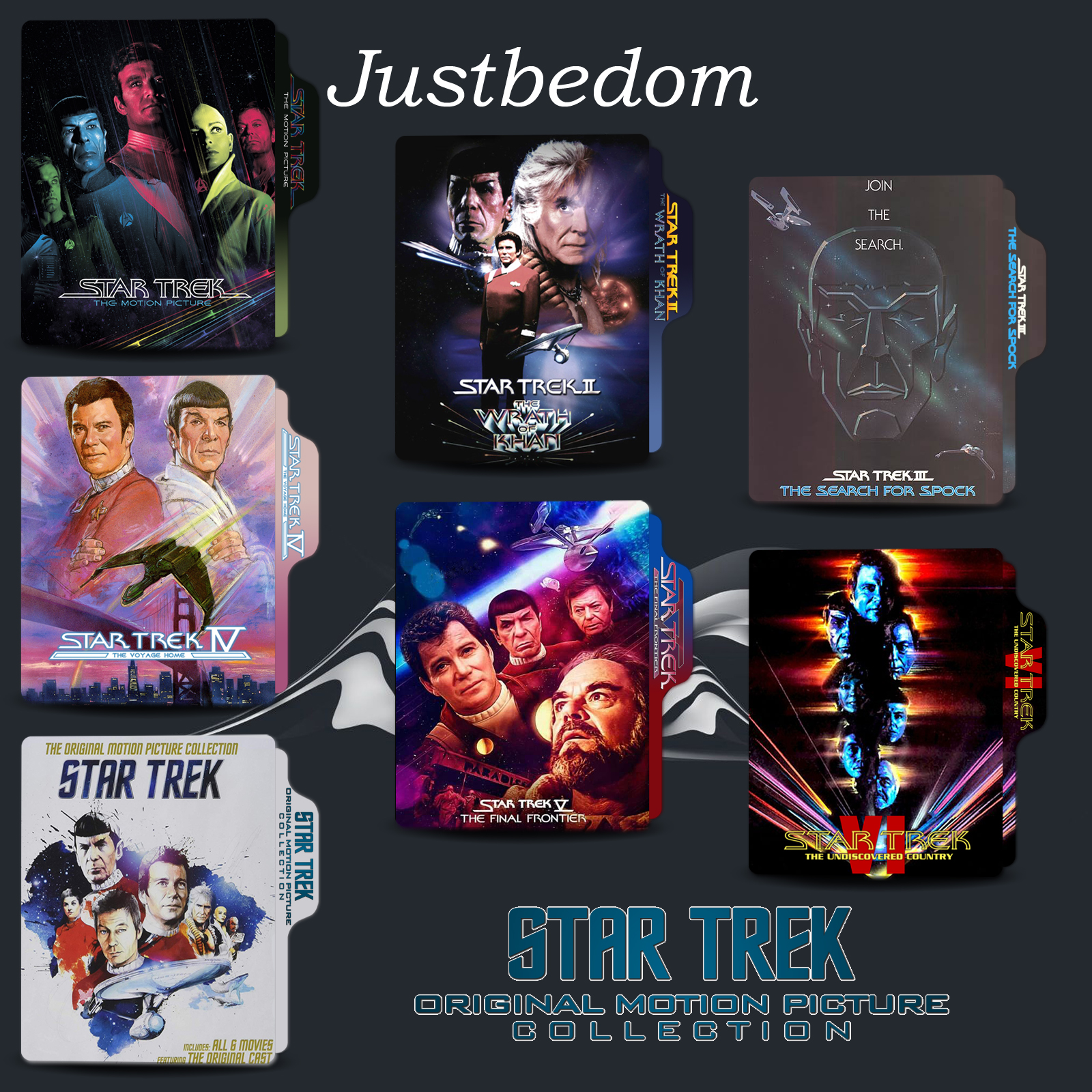 Star Trek I - VI [Collection] v2 by justbedom on DeviantArt