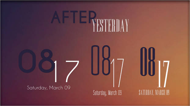 After Yesterday. [Rainmeter Skin]