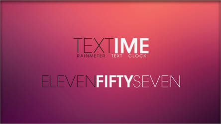 Textime 1.1 [Rainmeter Skin]