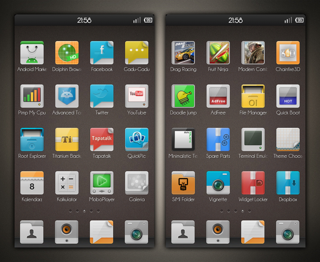 Signa theme v2.0 - QQLauncher