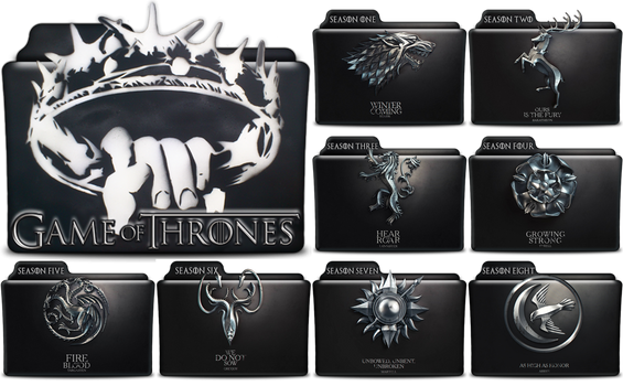 Game of Thrones Folders in PNG and ICO