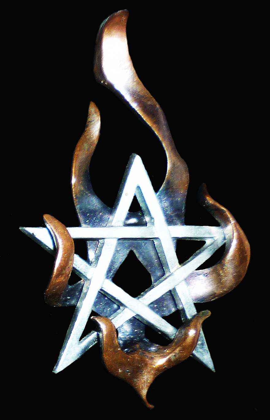 psd burning pentagram