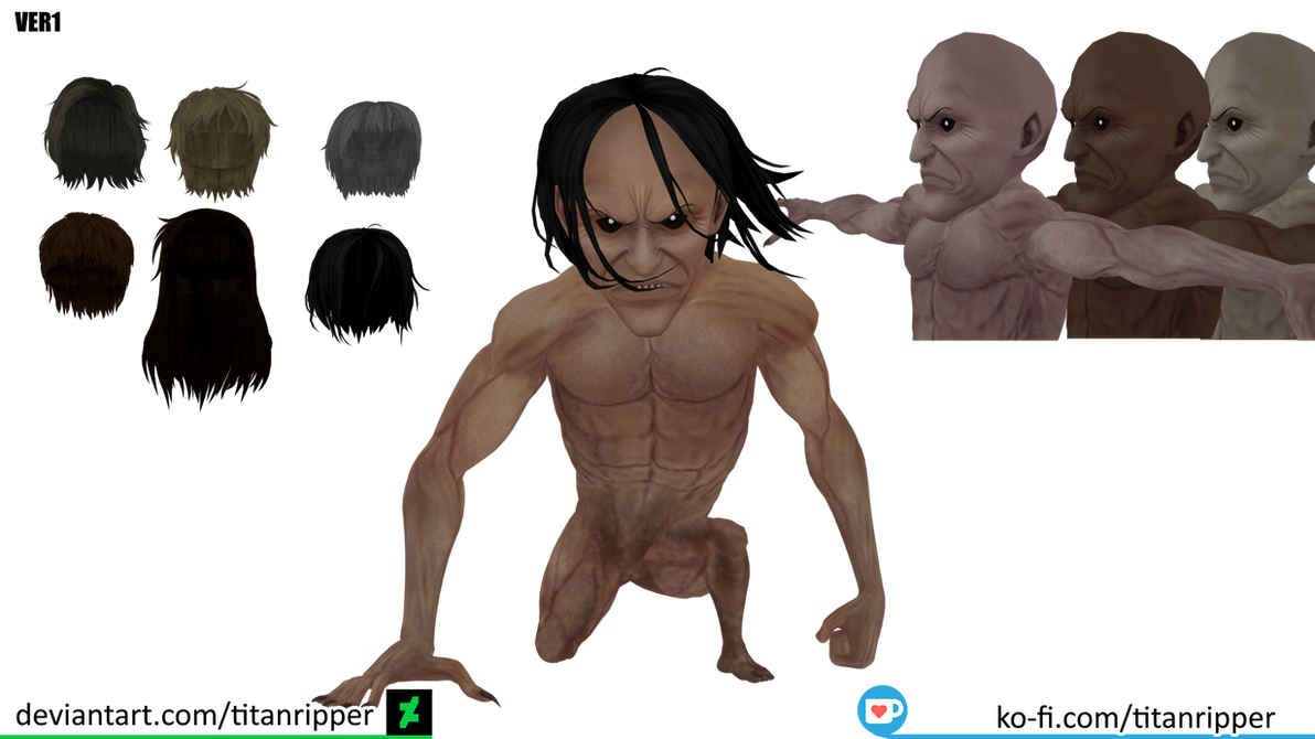 Jaw Titan - Shingeki no Kyojin 3D model 3D printable
