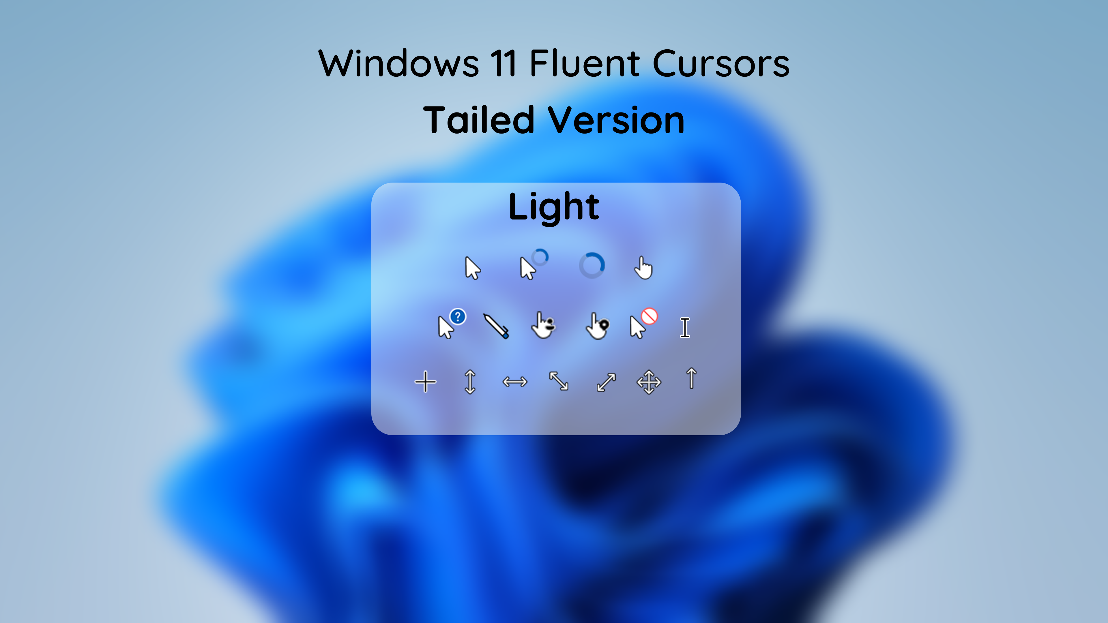 Windows 11 Fluent Cursors (Tailed Light) by Arteffect10520 on DeviantArt