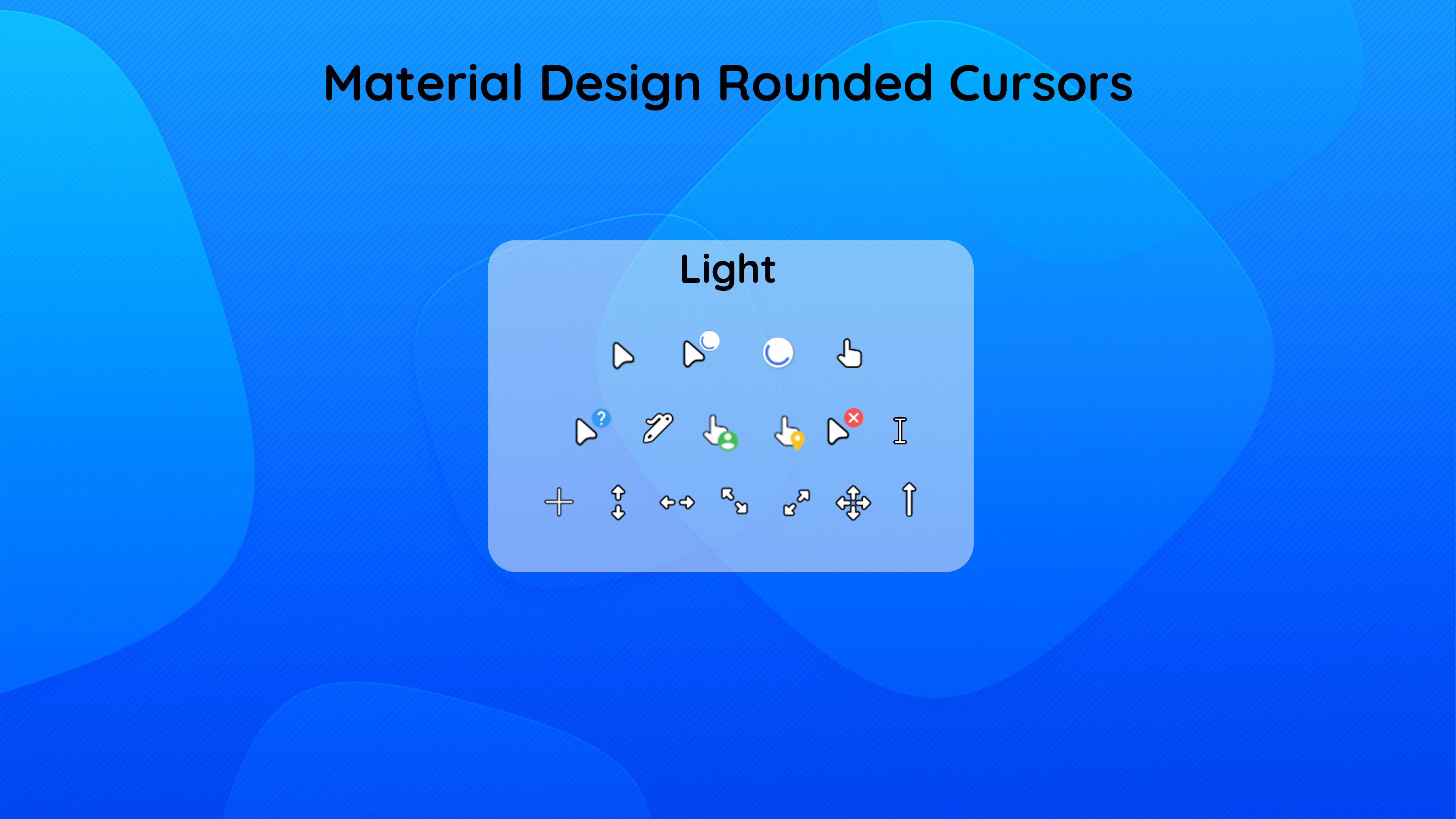 Windows Material Design Cursor V2 Dark Hdpi by jepriCreations on