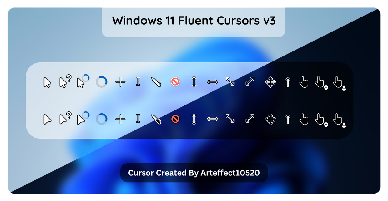 Windows 11 Fluent Cursor v3 by Arteffect10520 on DeviantArt
