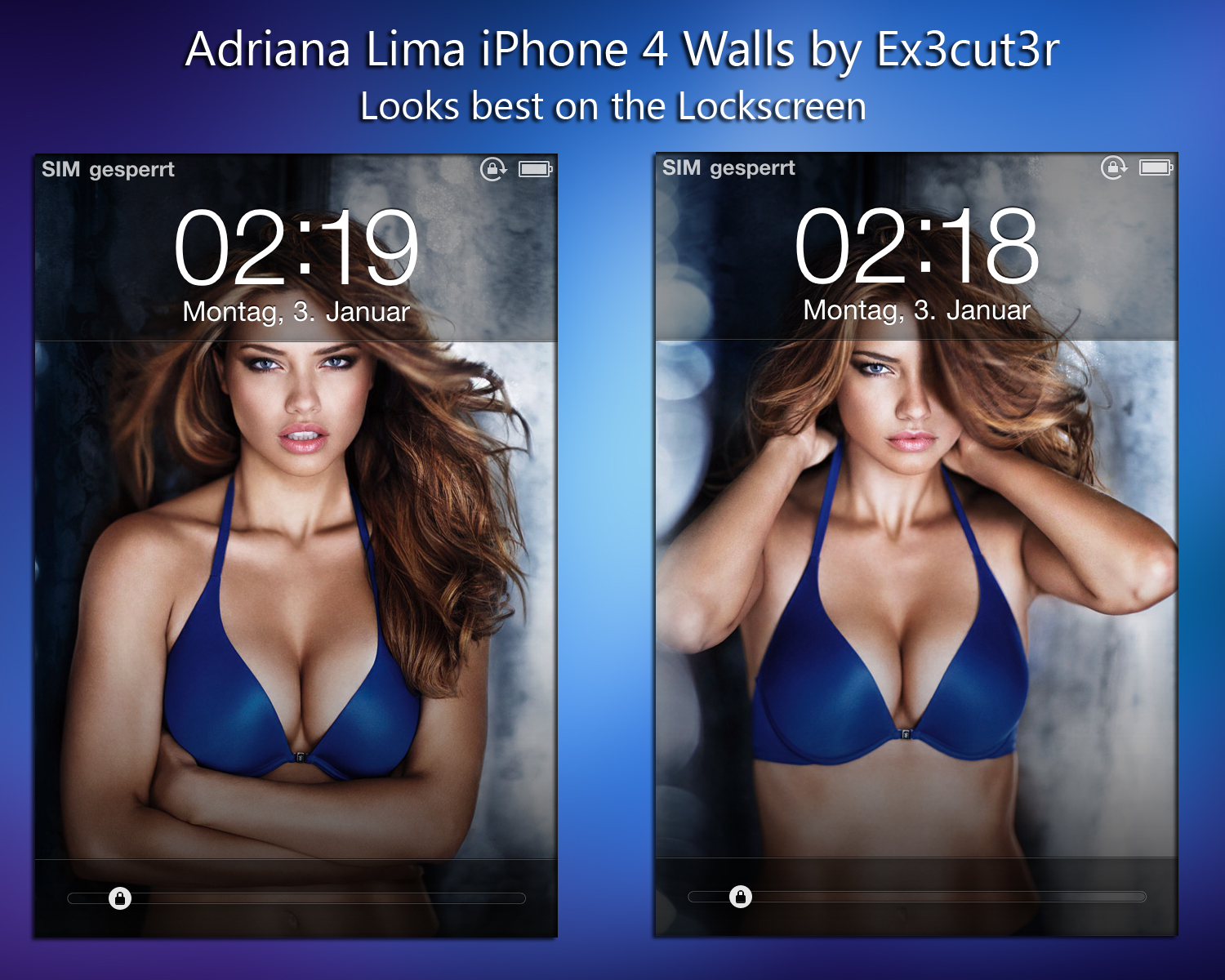 Adriana Lima iPhone Walls.