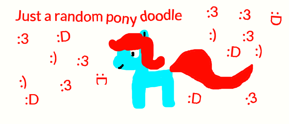 A random pony doodle by 2005pony2005 on DeviantArt