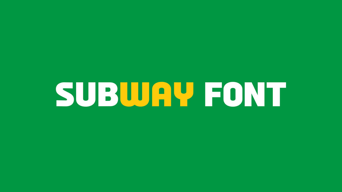Subway Font by ToysRusFan on DeviantArt