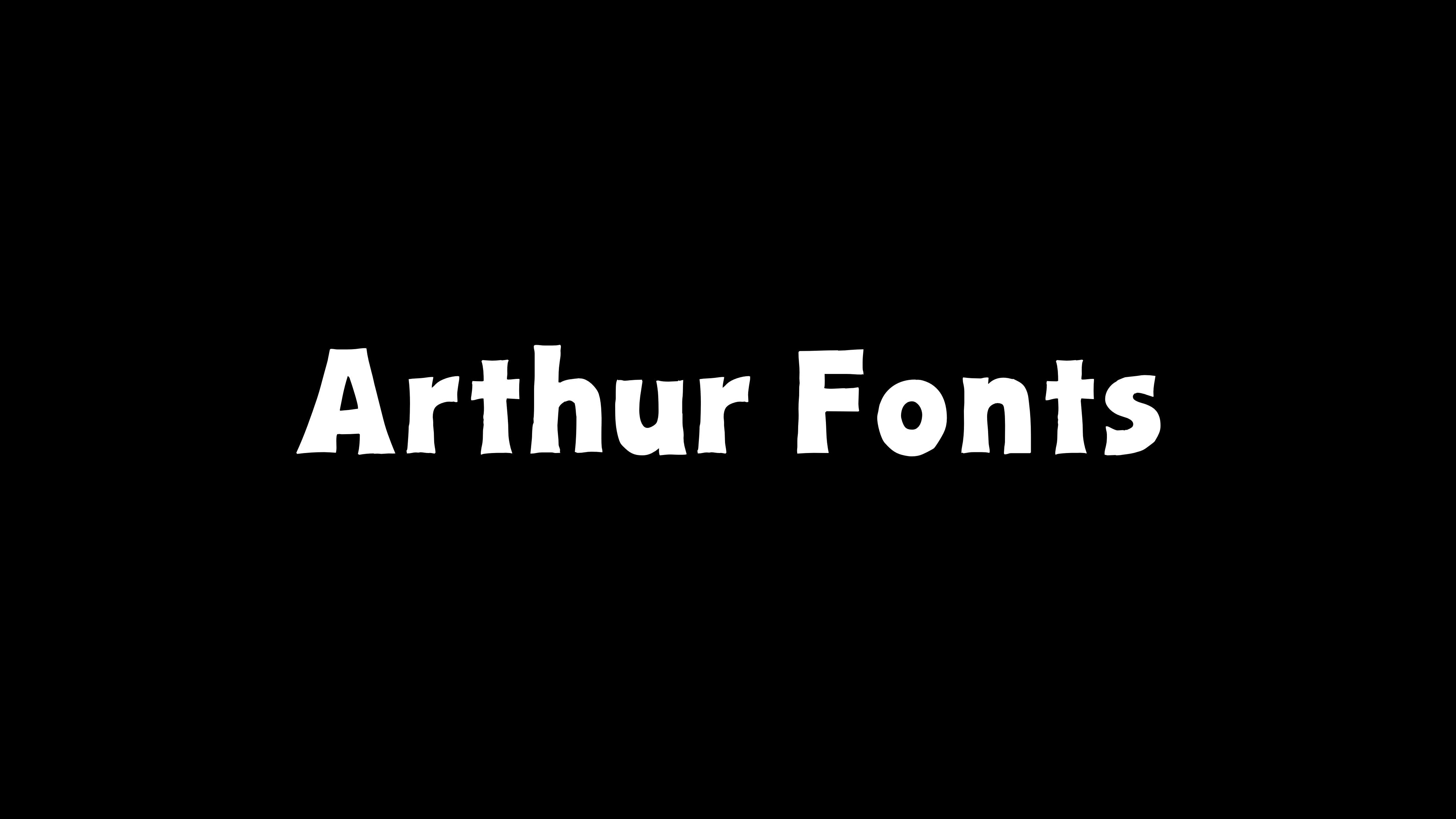 Arthur Fonts by ToysRusFan on DeviantArt