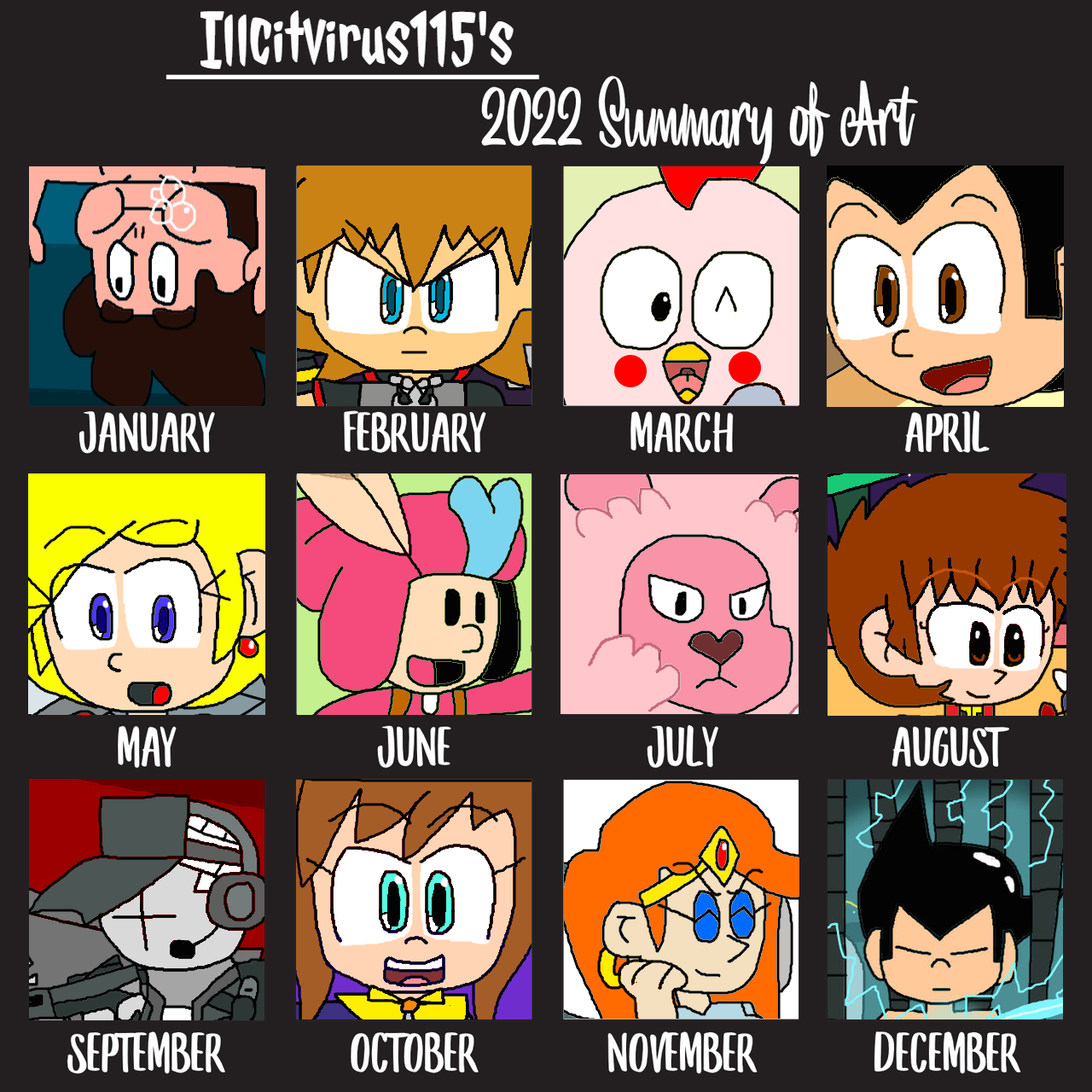 2022 Art Summary by illcitvirus115 on DeviantArt