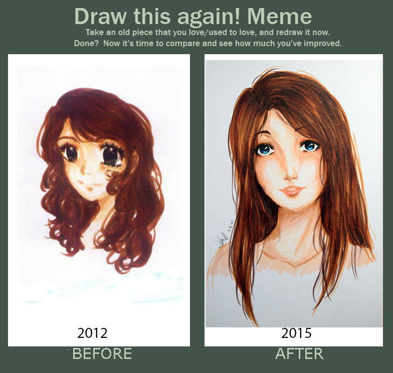 Copics only - Before and After