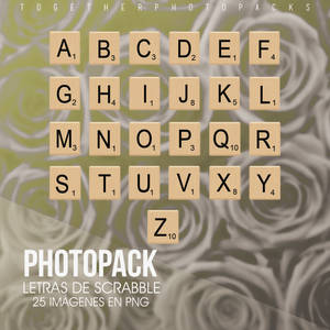 Letras de Scrabble - Photopack.