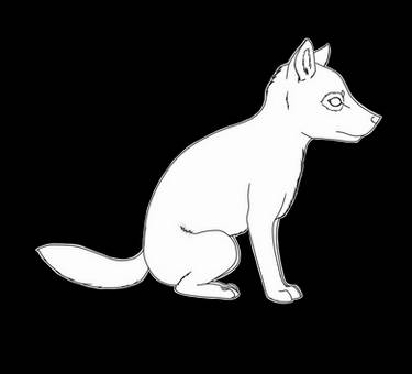 Little Wolf Pup Lineart/base F2U