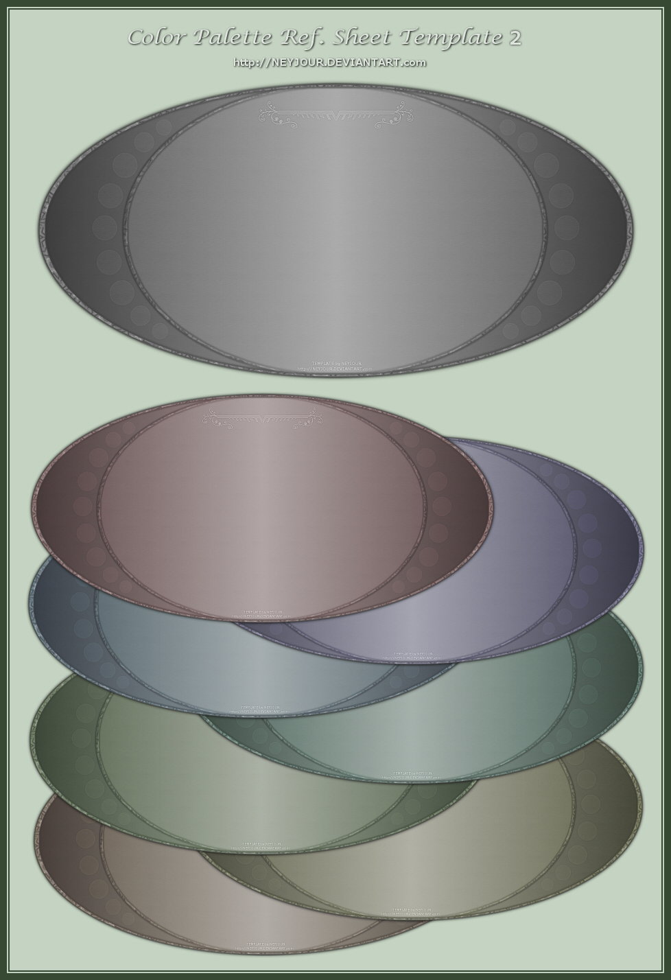 Colorful Reference Sheet Example Color Palette Ref. Sheet Template 2 by Neyjour on DeviantArt