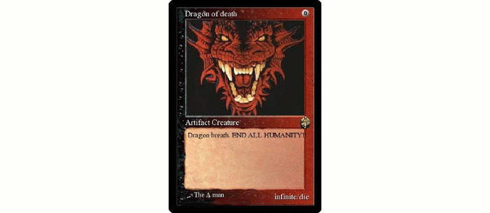 Dragon magic the gathering card
