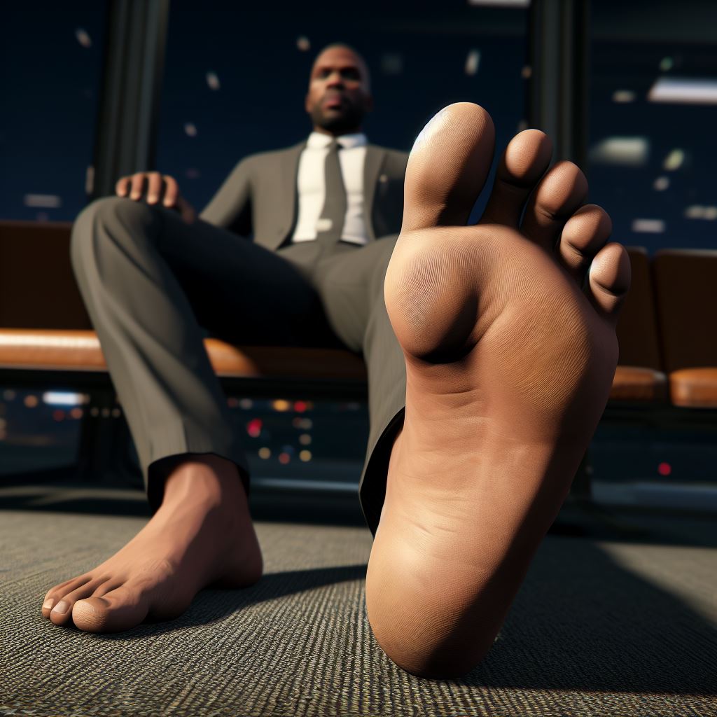 Buisness man - Lounging dirty bare feet by wjsnartt on DeviantArt