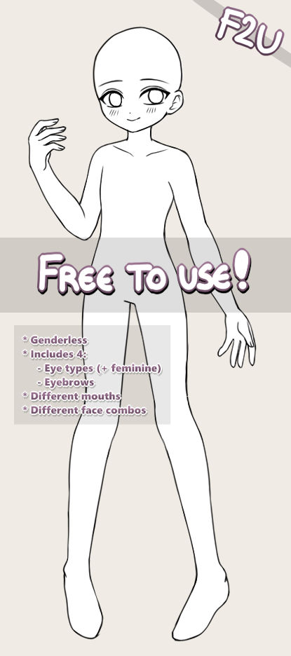 FREE TO USE ~ Fullbody Base by Sekuchi on DeviantArt