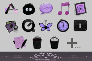 Anna Sui inspired iconset PLUS