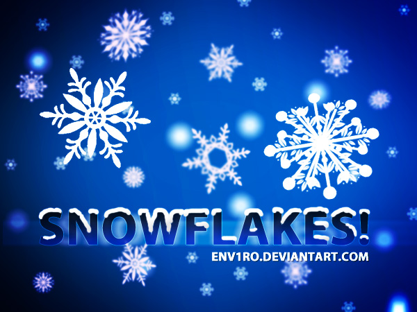 Snowflakes Photoshop Brushes by env1ro