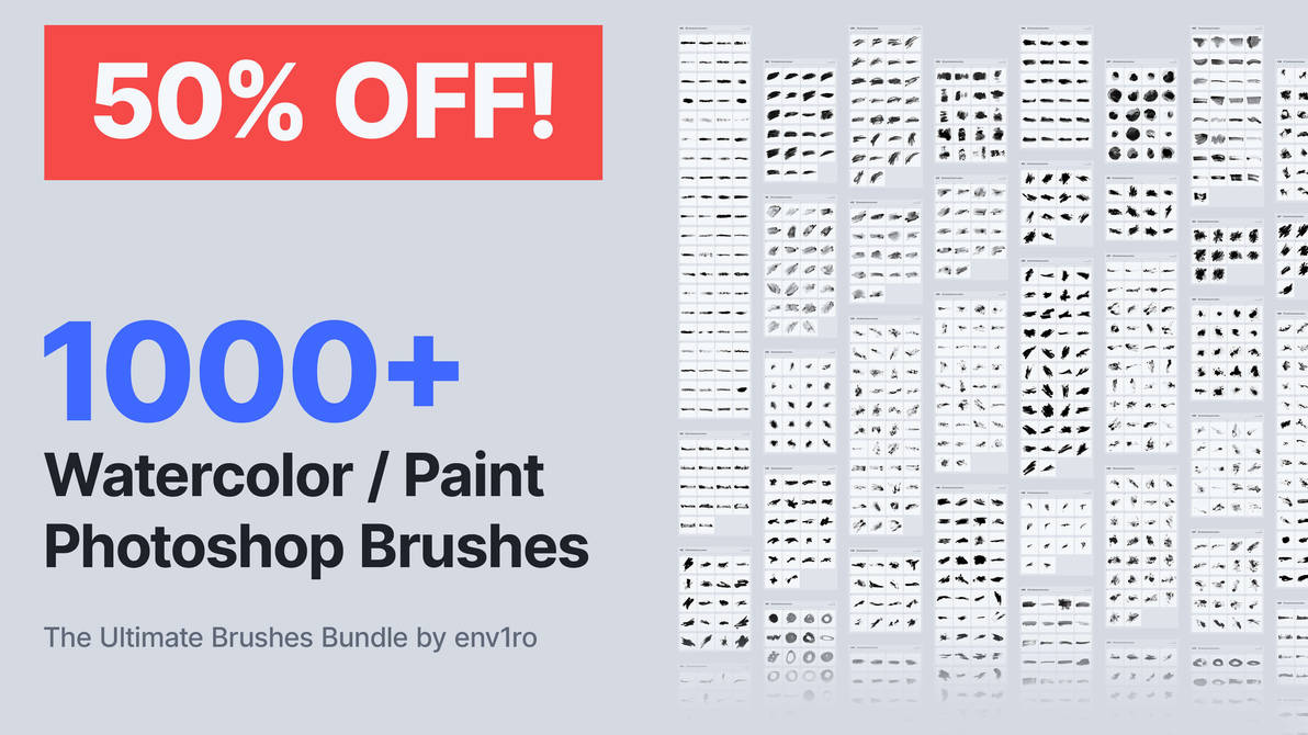 1000+ Watercolor Paint Photoshop Procreate Brushes by env1ro on DeviantArt