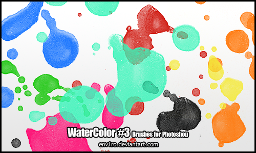 WaterColor .3. Photoshop Brushes Pack