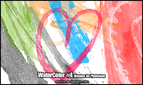 WaterColor .4. Brushes Pack by env1ro
