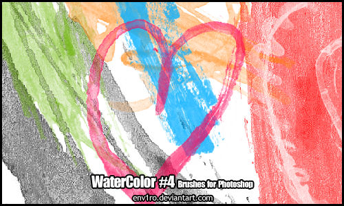 WaterColor .4. Photoshop Brushes Pack