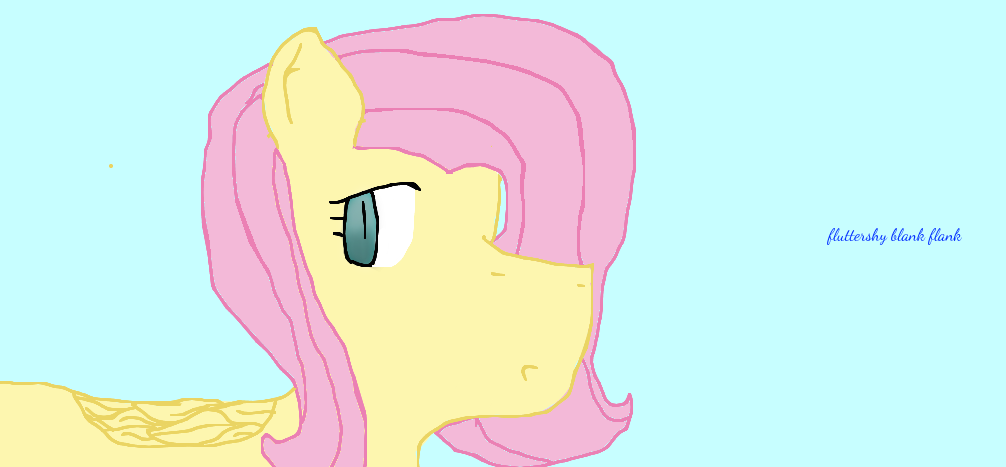 Blank flank Fluttershy