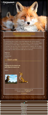 Free Fox journal skin 2014