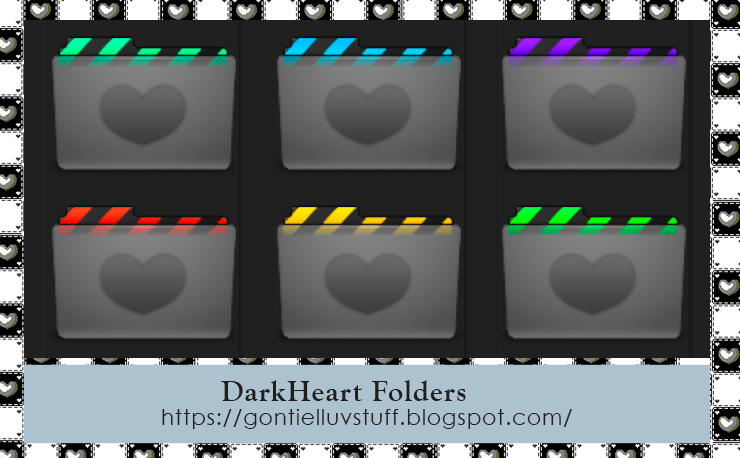 DarkHeart Folders by Gontiel on DeviantArt