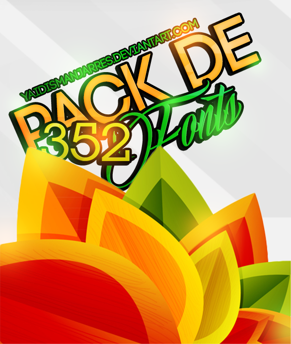 +Pack de 352 font's