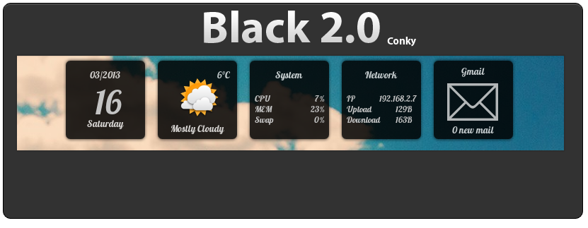 Black 2.0 Conky