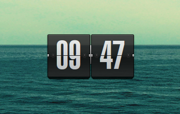 Conky Flipclock