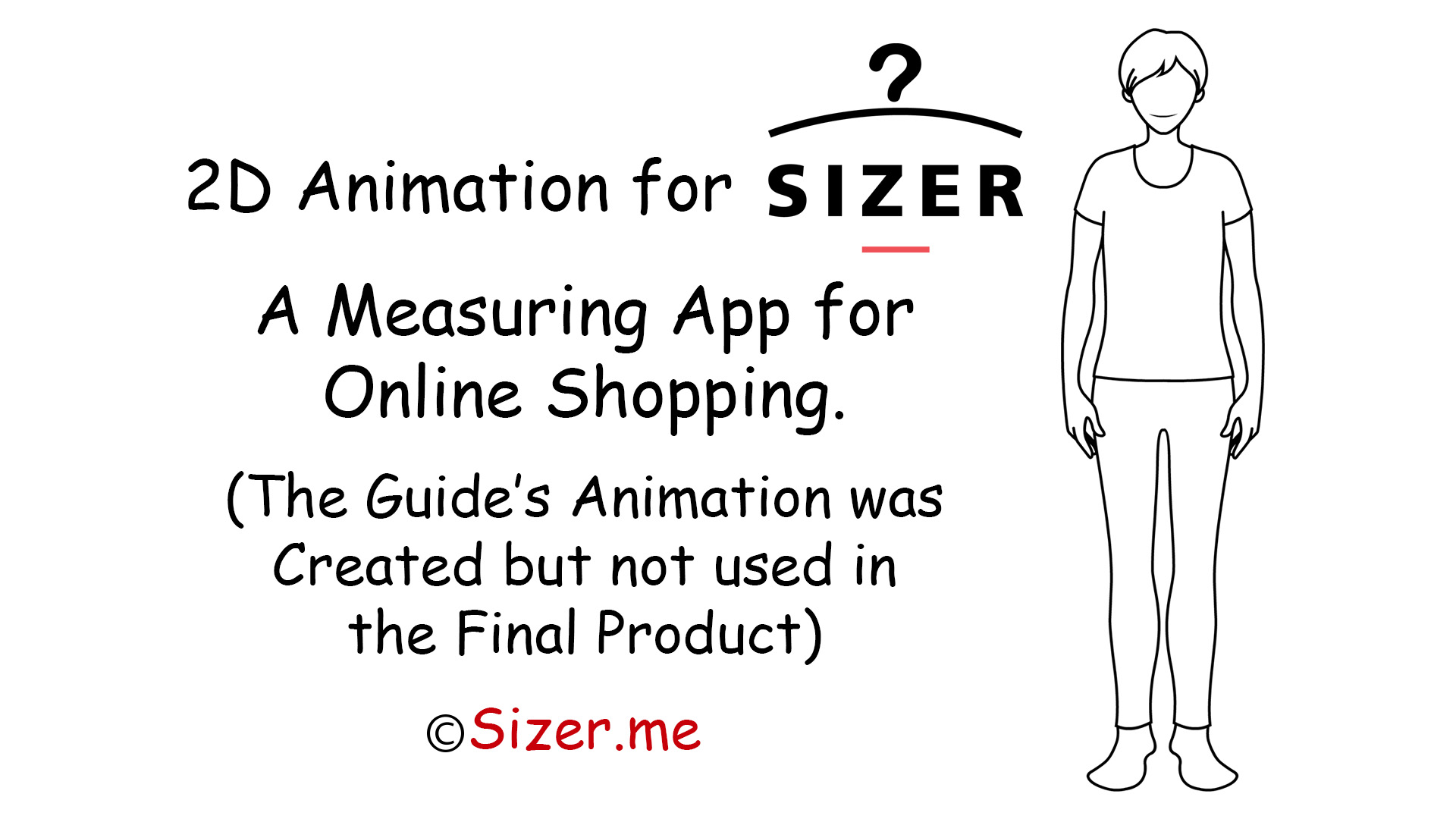 Sizer App - 2D Animation for Body Measuring App