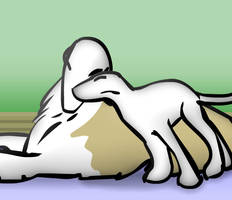 Real animation Borzoi n Puppy