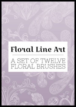 Floral Lineart Brushes