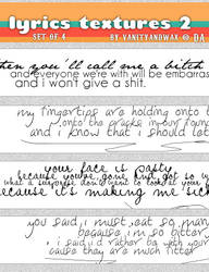 Lyrics Texture Set 2