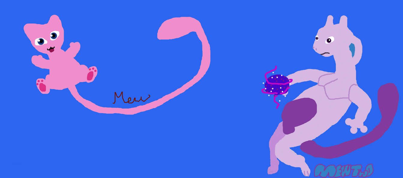 Mew and Mewtwo