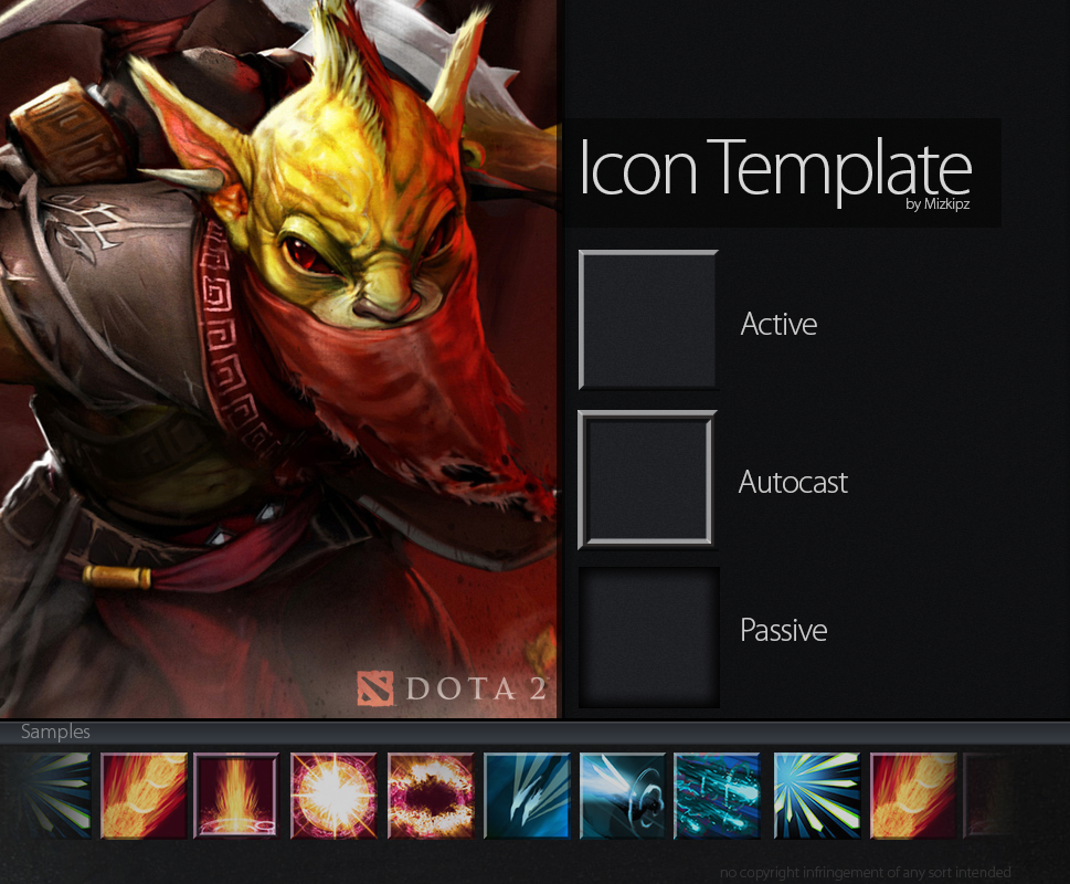 Dota 2 Icon Template By Mizkipz On Deviantart