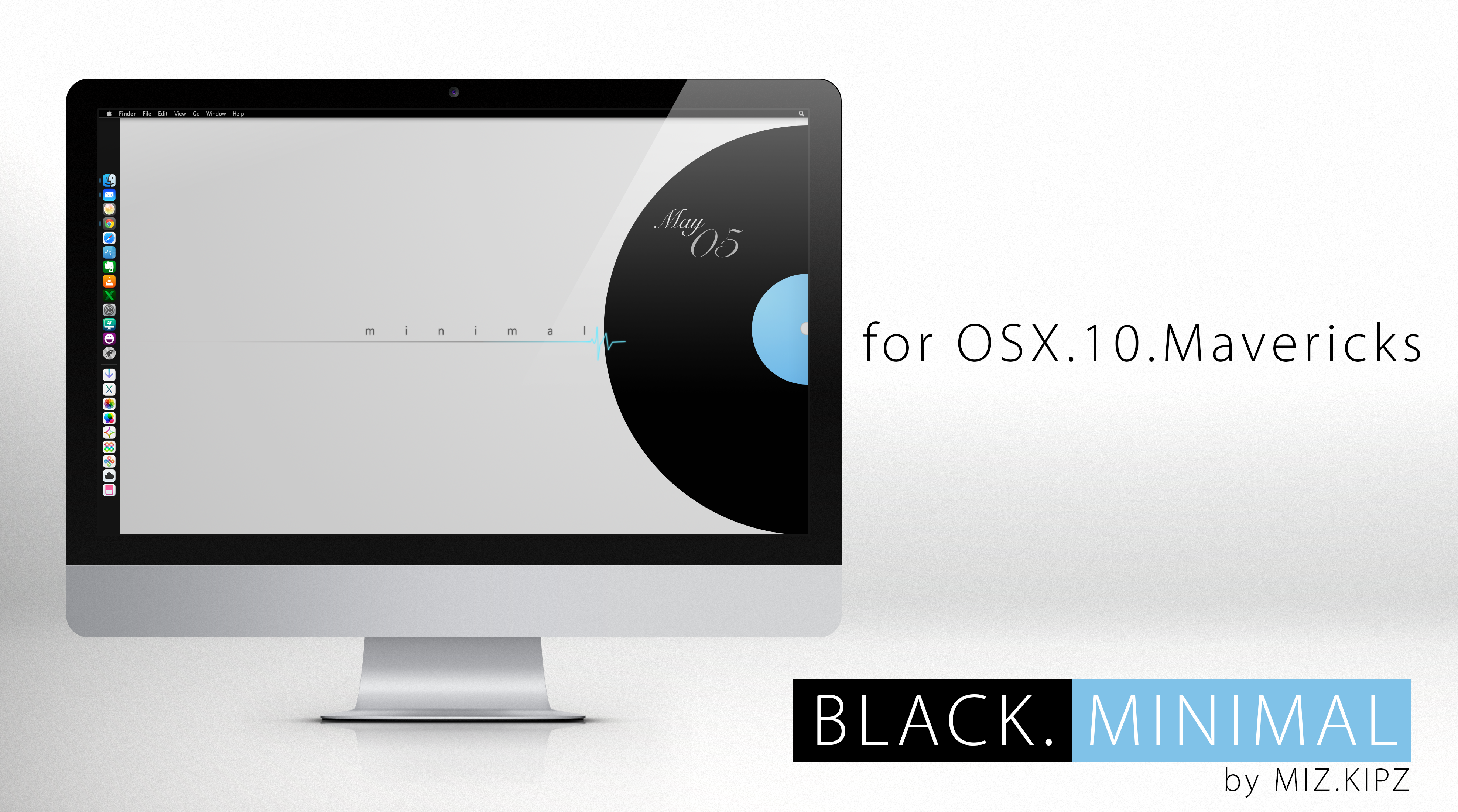 Mac Desktop Black Minimal By Mizkipz On Deviantart