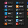 19 Detailed quality Social share buttons pack
